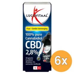 6x Lucovitaal CBD Hennepolie 2,8% (10 ml)