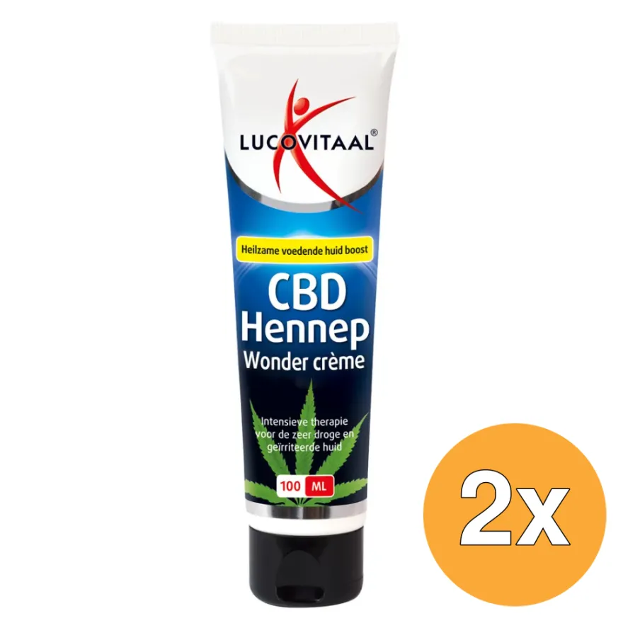 2x Lucovitaal CBD Hennep Wonder Crème (100 ml)