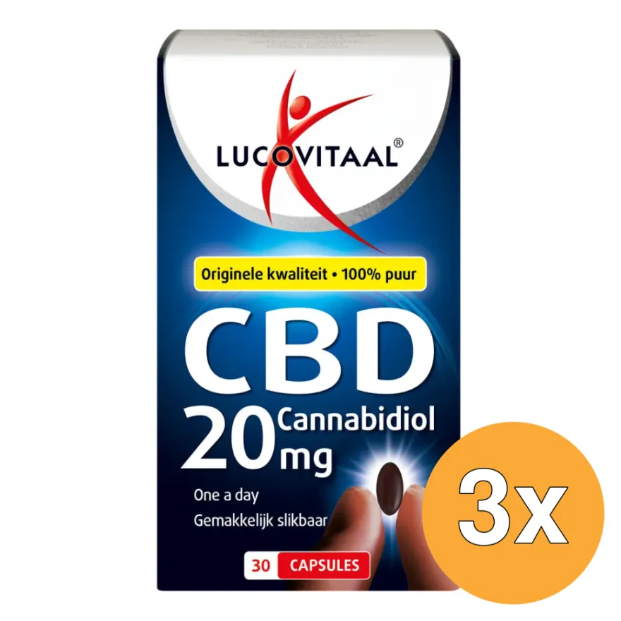 3x Lucovitaal CBD 20mg (30 capsules)