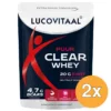 2x Lucovitaal Clear Whey poeder Puur Vega (175 gr)