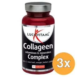 3x Lucovitaal Collageen Multi Vitamine Compleet (60 tabletten)