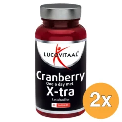 2x Lucovitaal Cranberry X-tra Lactobacillus (30 capsules)