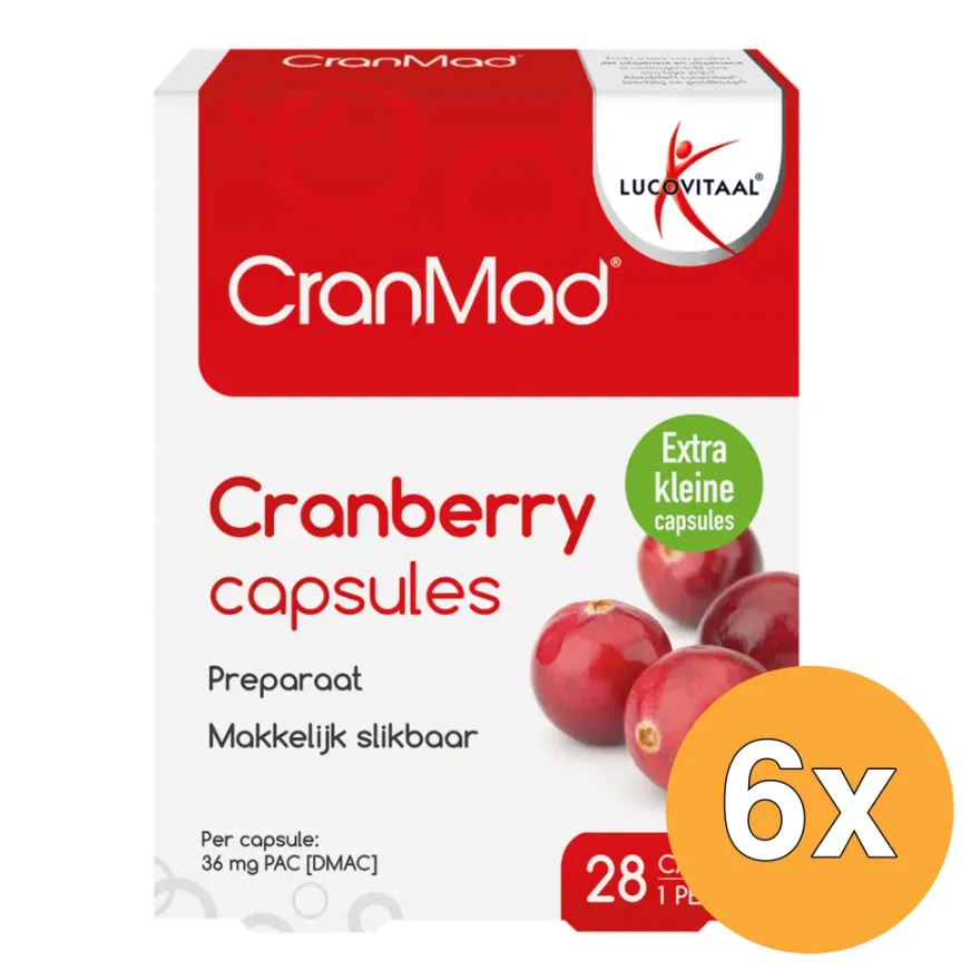 6x Lucovitaal CranMad Cranberry (28 capsules)