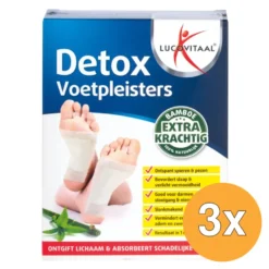 3x Lucovitaal Detox Voetpleisters (10 stuks)