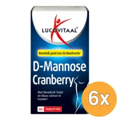 6x Lucovitaal D-Mannose Cranberry (60 tabletten)