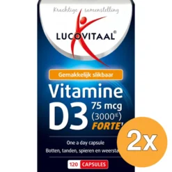 2x Lucovitaal D3 75mcg (120 capsules)