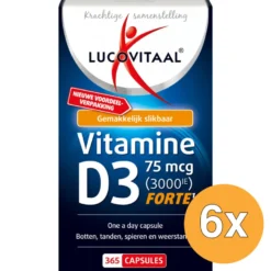 6x Lucovitaal D3 75mcg (365 capsules)