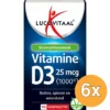 6x Lucovitaal D3 25mcg (90 kauwtabletten)