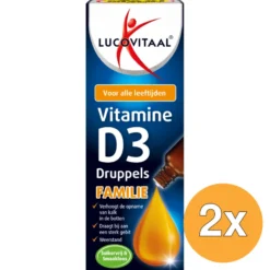 2x Lucovitaal D3 Vitamine Druppels Familie (50 ml)