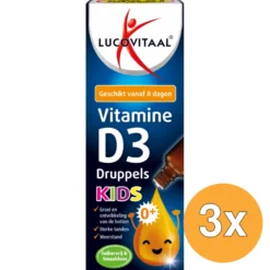 3x Lucovitaal D3 Vitamine Druppels Kids (50 ml)