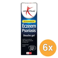 6x Lucovitaal Eczeem Psoriasis Douchegel (200 ml)