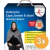 3x Lucovitaal Elektrische Cape, Benen & Stoel Warmte Deken (1 stuk)