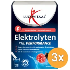 3x Lucovitaal Elektrolyten Pre Performance (10 zakjes)