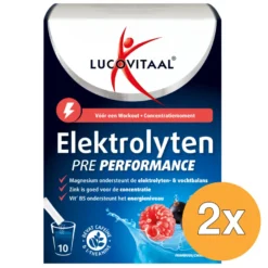 2x Lucovitaal Elektrolyten Pre Performance (10 zakjes)