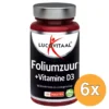 6x Lucovitaal Foliumzuur + Vitamine D3 (120 tabletten)