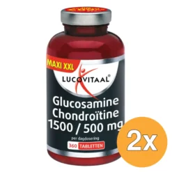 2x Lucovitaal Glucosamine Chondroïtine (360 tabletten)