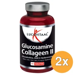 2x Lucovitaal Glucosamine Collageen Type 2 (90 tabletten)