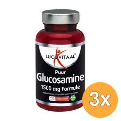 3x Lucovitaal Glucosamine Puur 1500mg Formule (120 tabletten)