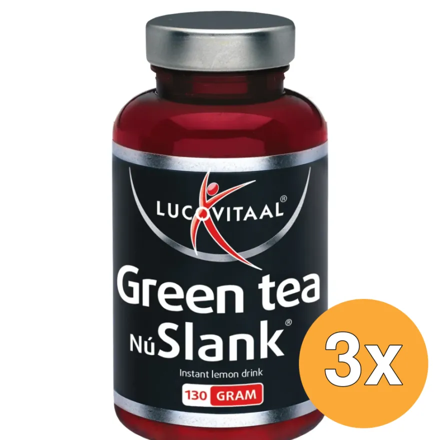 3x Lucovitaal Green Tea Nú Slank (130 gr)