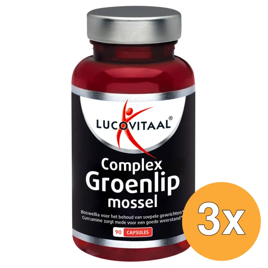 3x Lucovitaal Groenlipmossel (90 capsules)