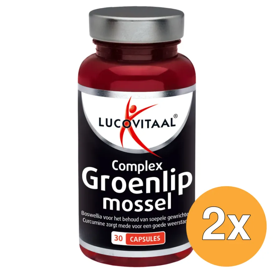 2x Lucovitaal Groenlipmossel (30 capules)