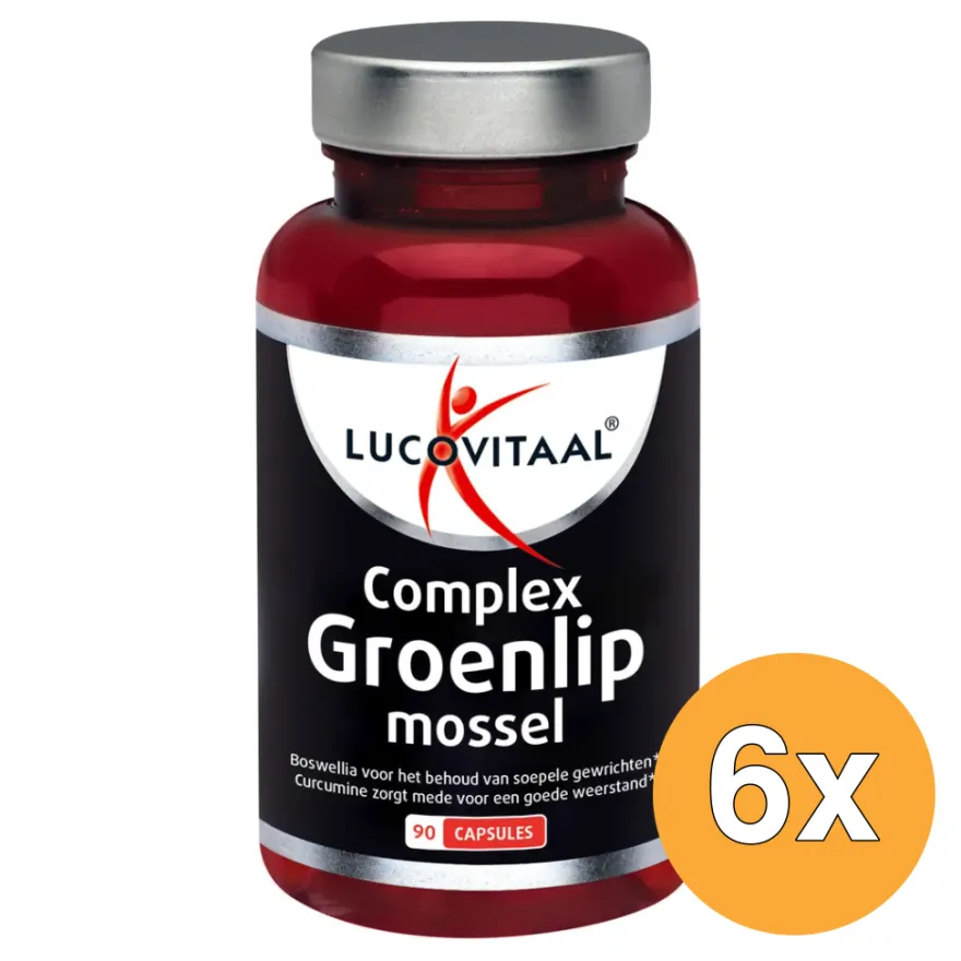 6x Lucovitaal Groenlipmossel (90 capsules)