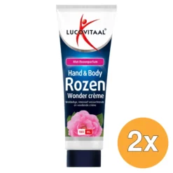 2x Lucovitaal Hand & Body Rozen Wonder Crème (100 ml)