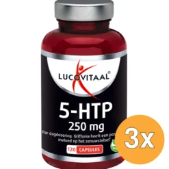 3x Lucovitaal 5-HTP 250Mg (120 capsules)
