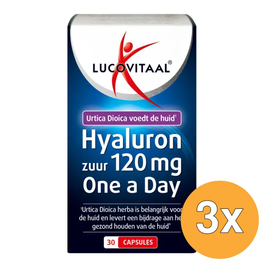 3x Lucovitaal Hyaluronzuur (30 capsules)