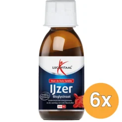 6x Lucovitaal Ijzer Bisglycinaat (200 ml)