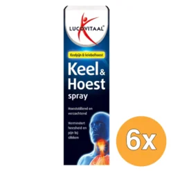 6x Lucovitaal Keel & Hoestspray (20 ml)