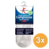 3x Lucovitaal Koper Compressie Sokken Wit 36-41 (1 Paar)