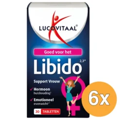 6x Lucovitaal Libido Support Vrouw (30 tabletten)