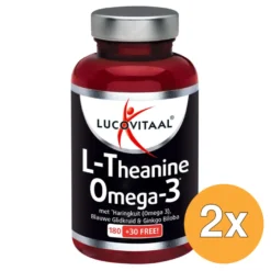 2x Lucovitaal L-Theanine Omega 3 (210 capsules)