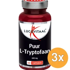 3x Lucovitaal L-Tryptofaan Puur 600mg (60 capsules)