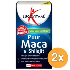 2x Lucovitaal Maca & Shilajit Puur (60 tabletten)