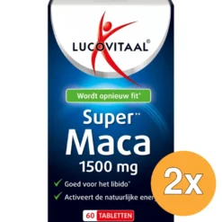 2x Lucovitaal Maca Super 1500mg (60 tabletten)