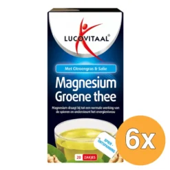 6x Lucovitaal Magnesium Groene Thee (20 zakjes)