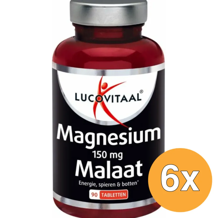 6x Lucovitaal Magnesium Malaat (90 tabletten)