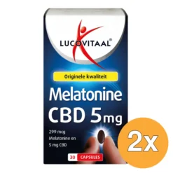 2x Lucovitaal Melatonine CBD 5mg (30 capsules)