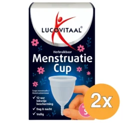 2x Lucovitaal Menstruatie Cup Maat S (1 stuk)