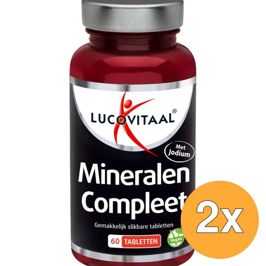 2x Lucovitaal Mineralen Compleet (60 tabletten)