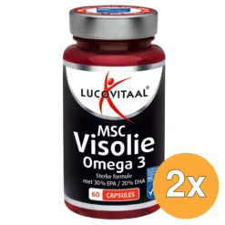 2x Lucovitaal Msc Visolie Omega 3 (60 capsules)