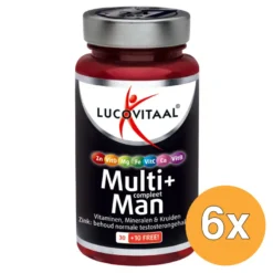 6x Lucovitaal Multi+ Compleet Man (40 tabletten)