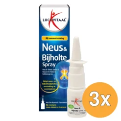 3x Lucovitaal Neus & Bijholte Spray (10 ml)