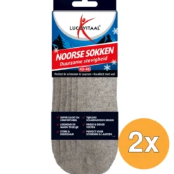 2x Lucovitaal Noorse sokken 43-46 (1 paar)