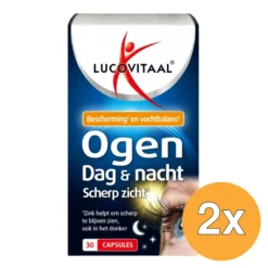 2x Lucovitaal Ogen Dag & Nacht Scherp Zicht (30 capsules)