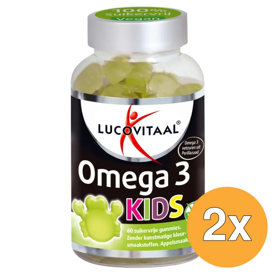 2x Lucovitaal Omega 3 Kids (60 gummies)