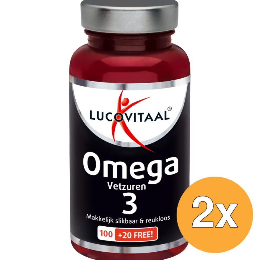 2x Lucovitaal Omega 3 Vetzuren (120 capsules)