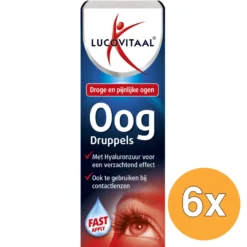 6x Lucovitaal Oogdruppels (10 ml)